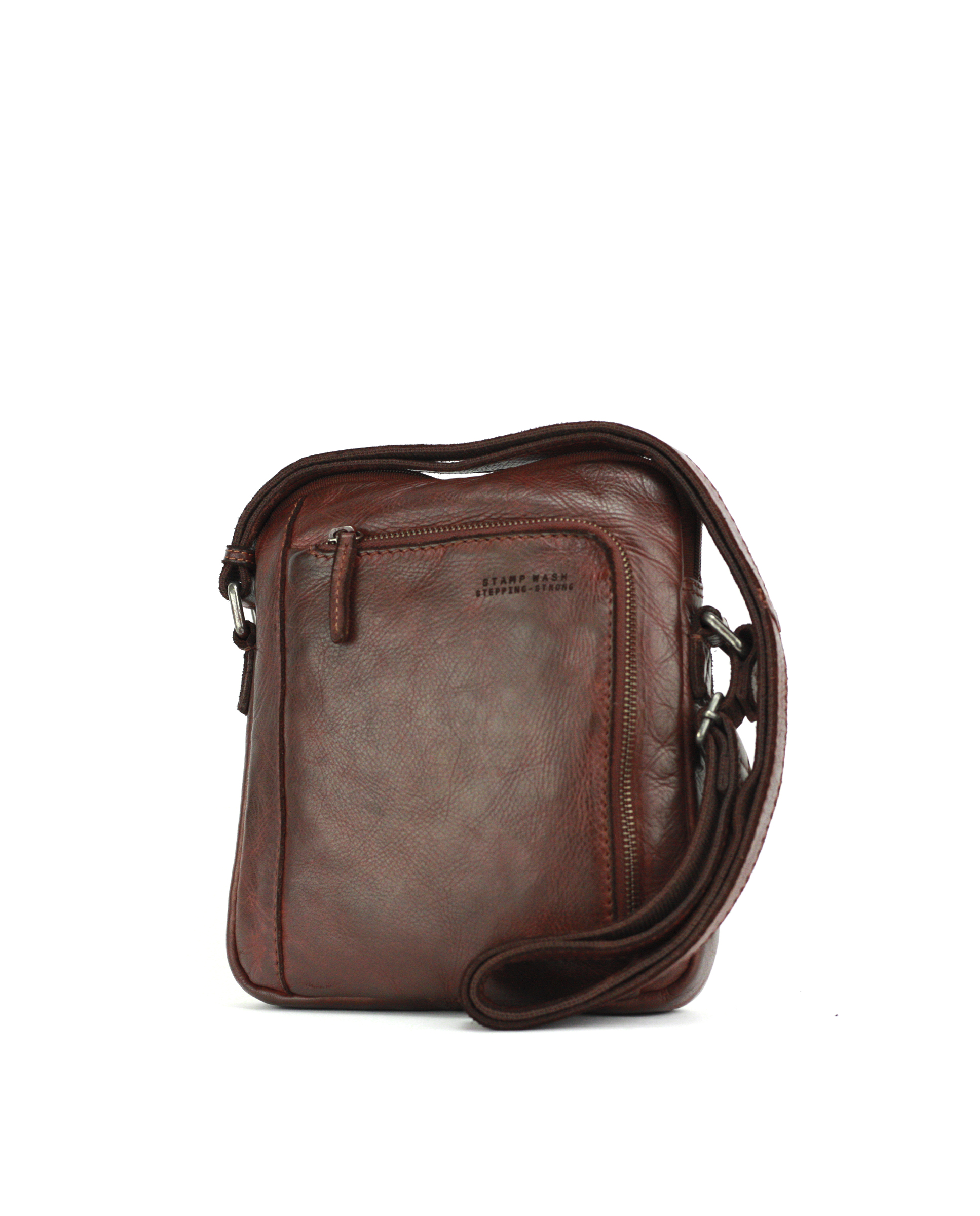 Bolso bandolera piel lavada Tichi ST126 color rojo líbano