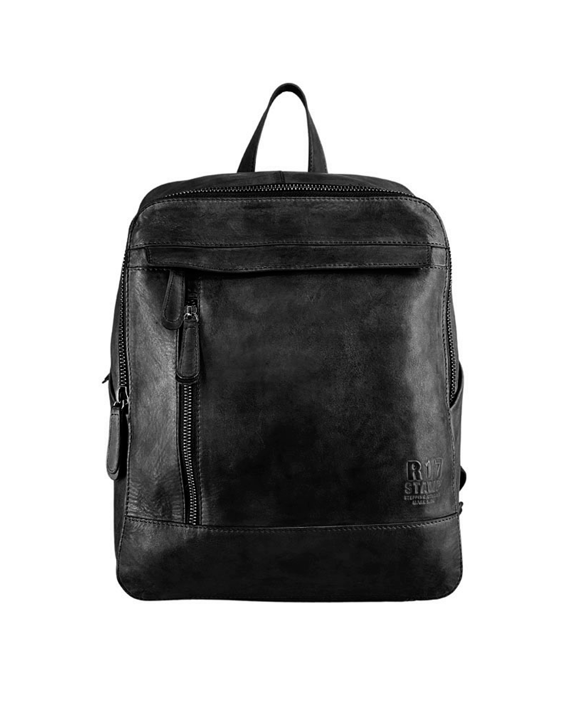 Mochila en piel lavada Santorini ST276 color negro