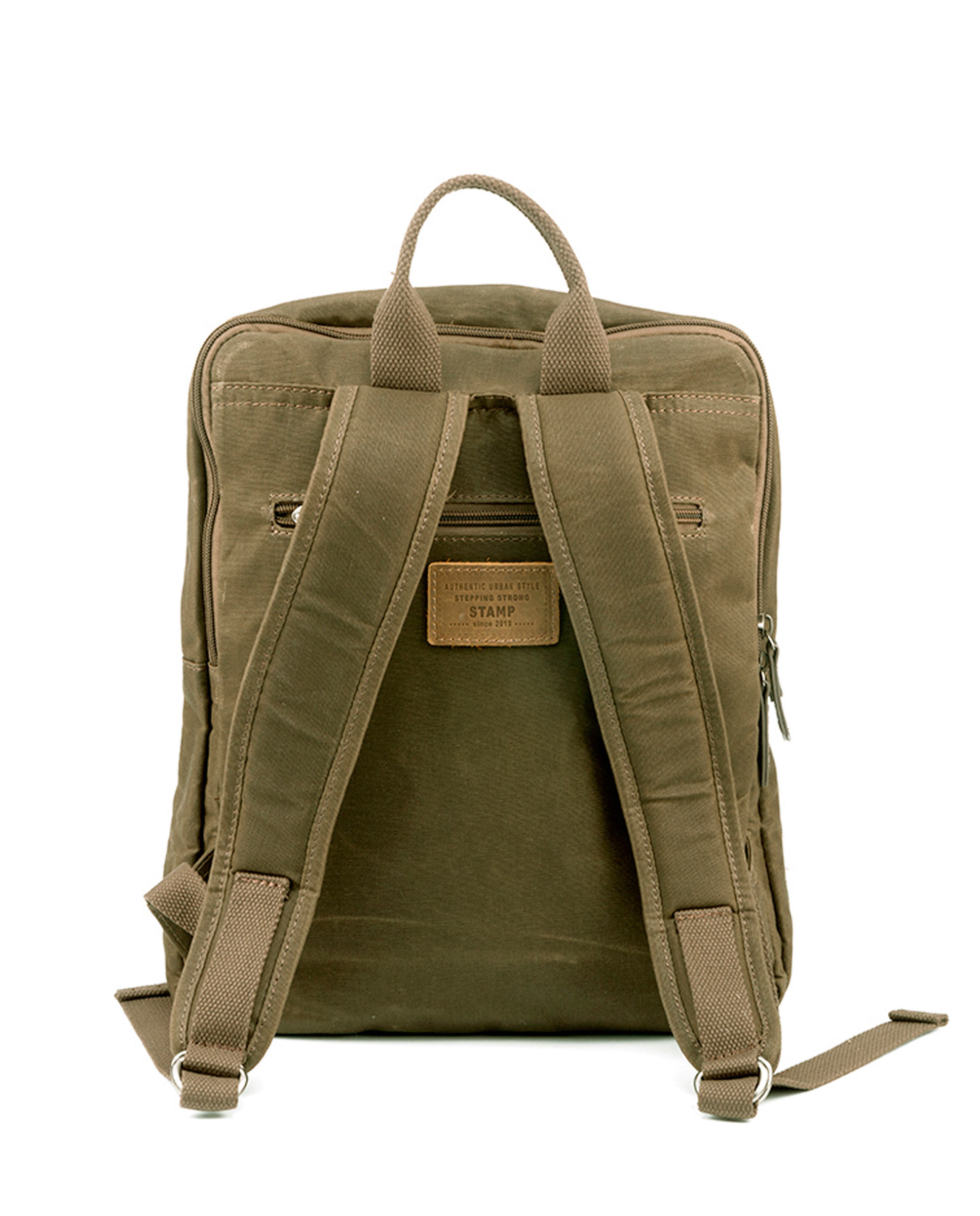 Mochila en lona encerada ST1828 Lyon kaki