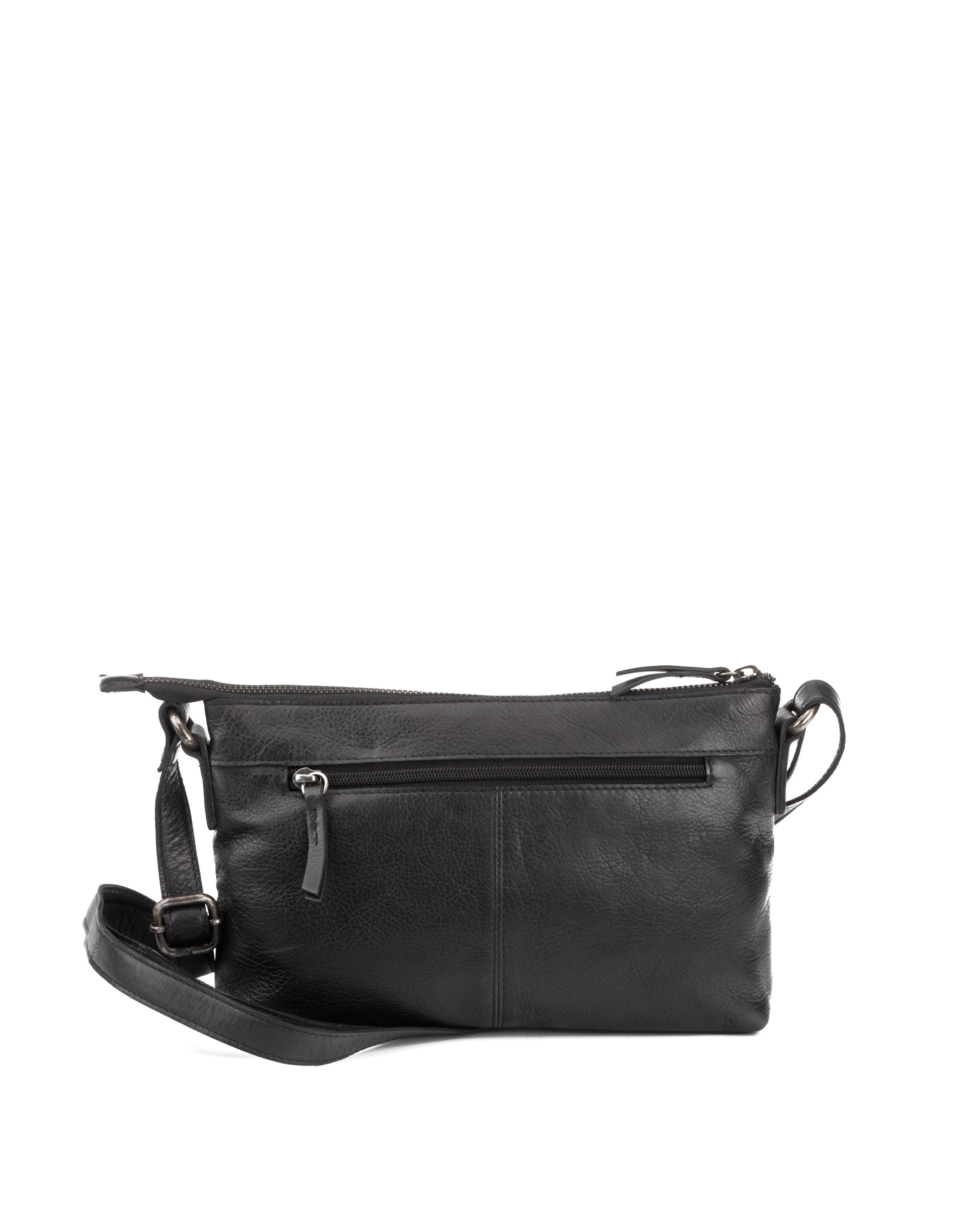 Bolso bandolera en piel lavada Chara ST3242 negro