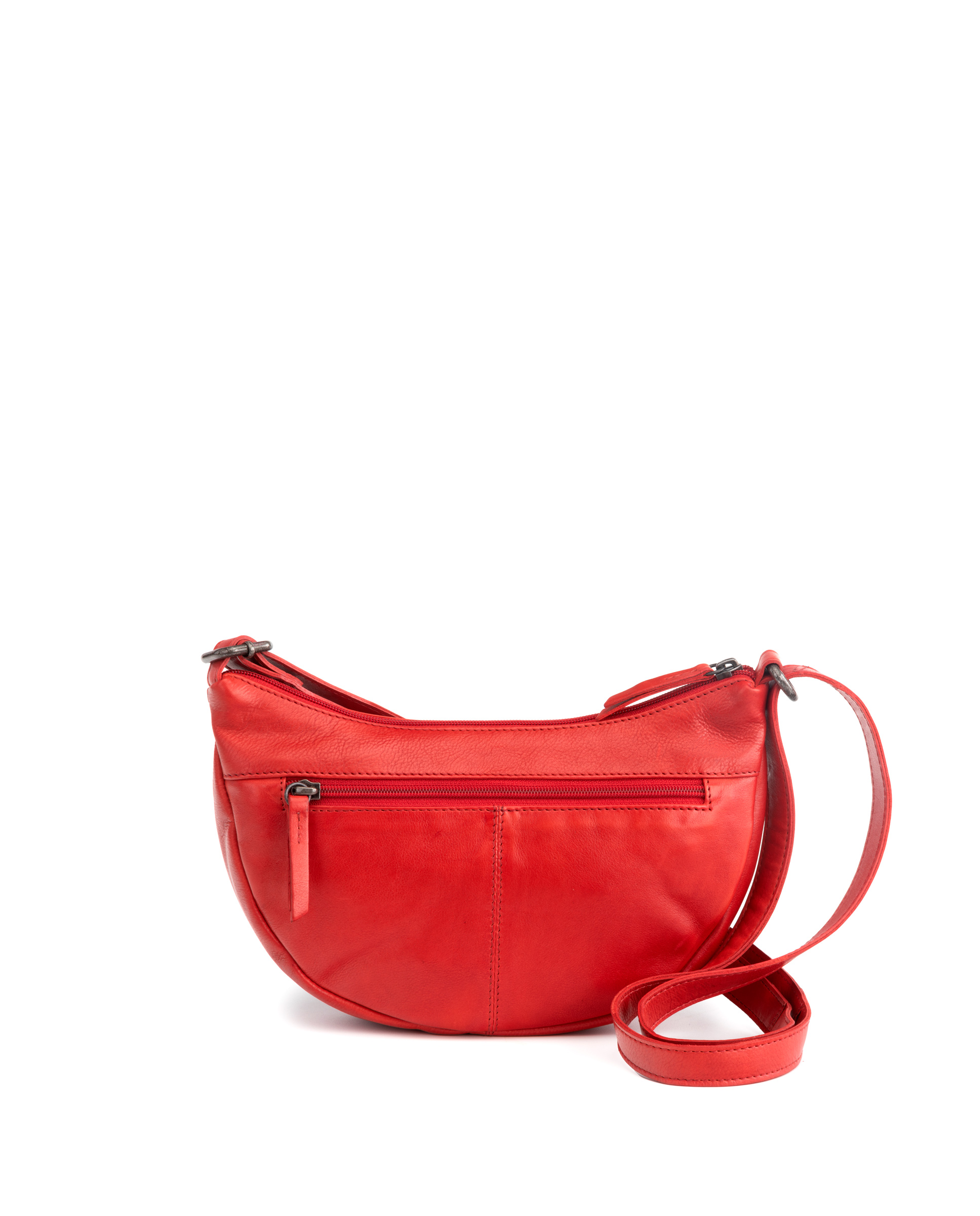 Góndola Chara ST3244 de mujer en piel lavada roja