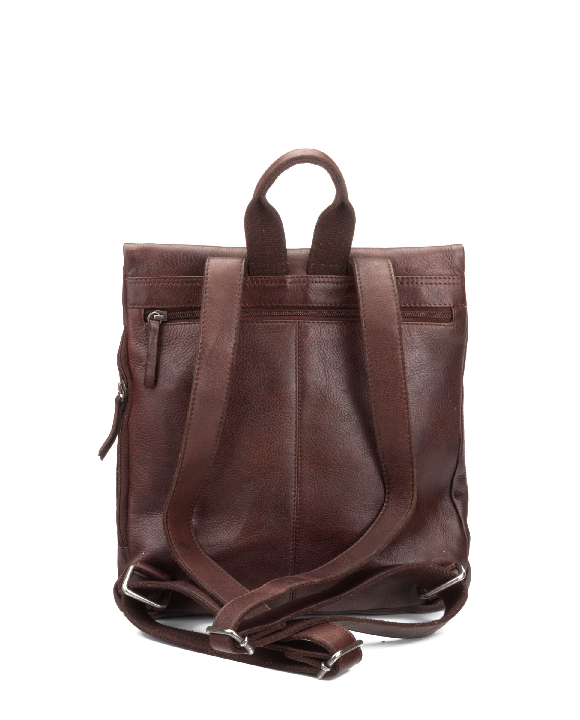 Mochila antirrobo Chara ST3247 de mujer en piel lavada color marrón