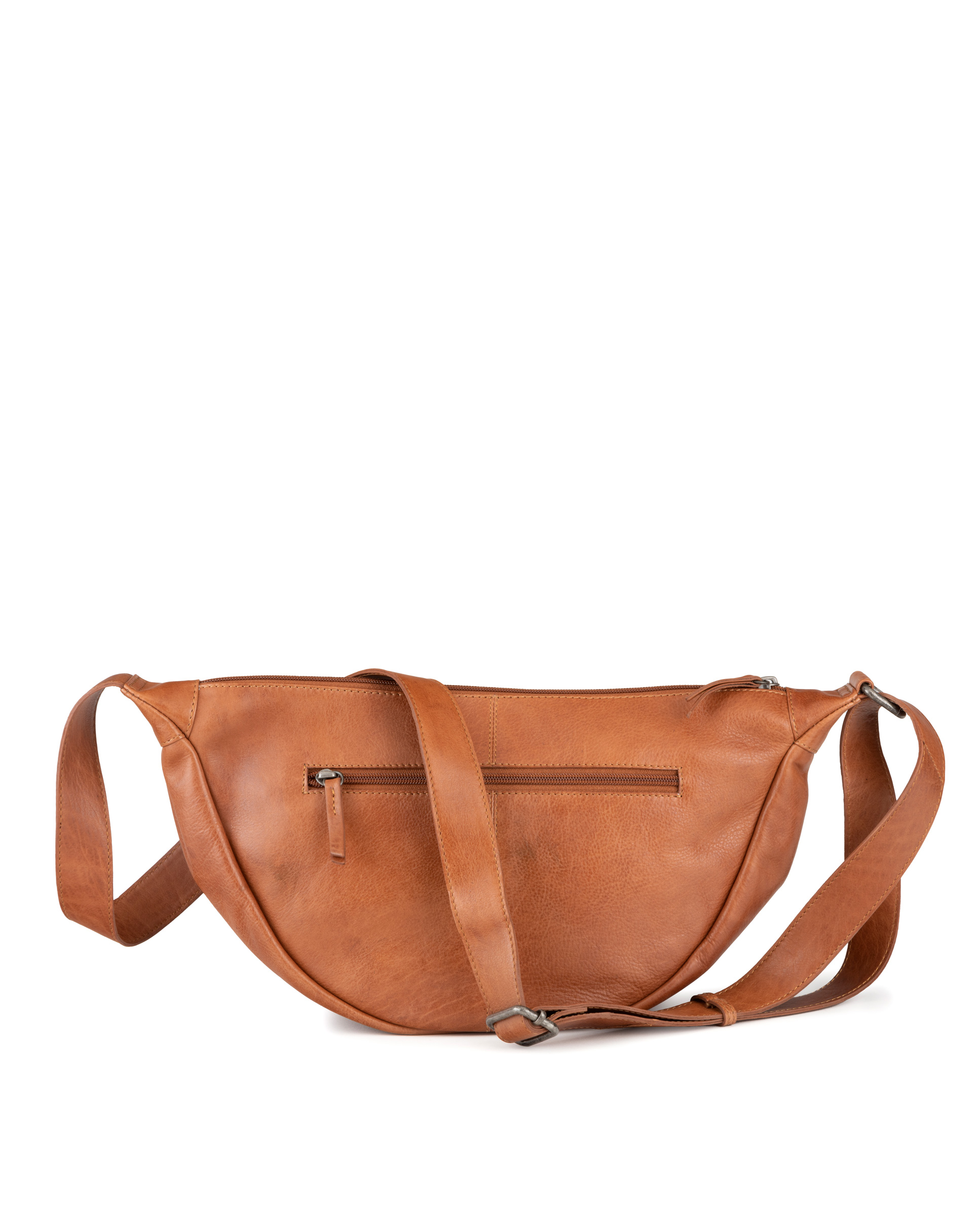 Bolso góndola de mujer en piel lavada Chara ST3249 color cuero