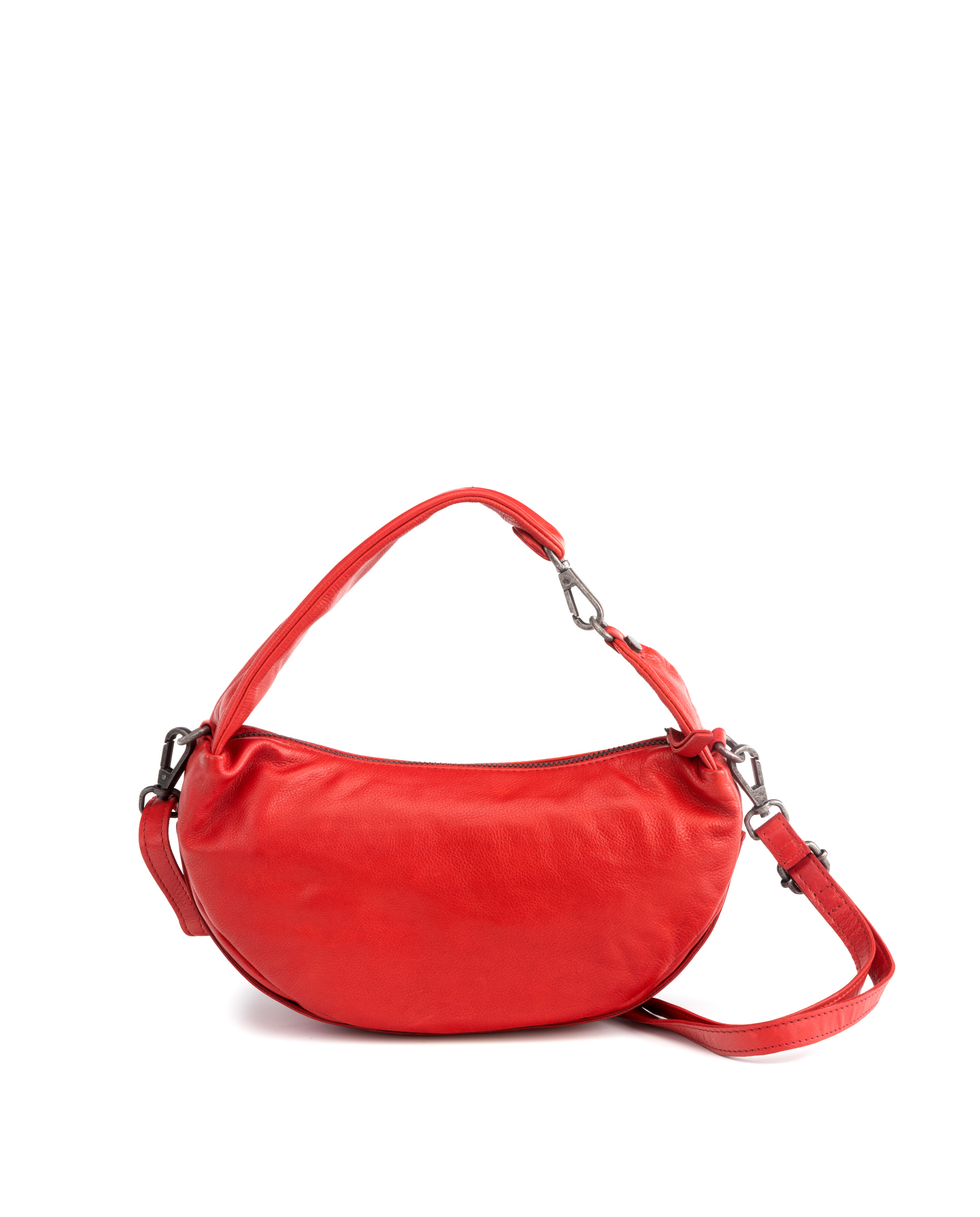 Bolso Chara ST3251 de mujer en piel lavada color rojo