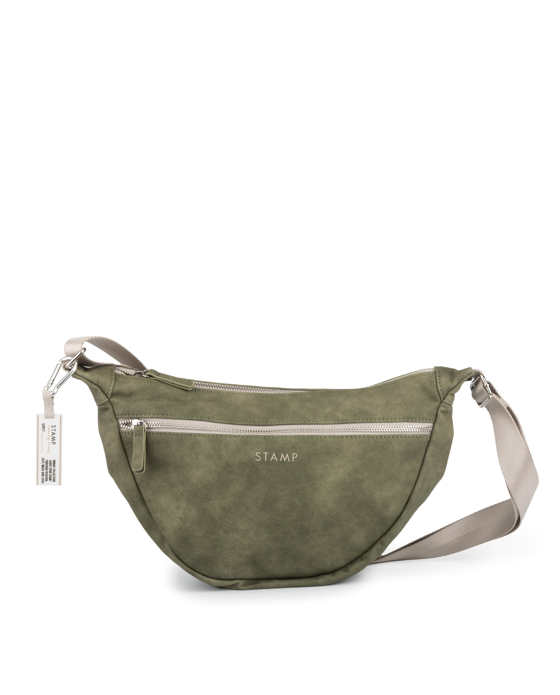 Bolso góndola grande de mujer en ecopiel ST8602 Atik verde kaki
