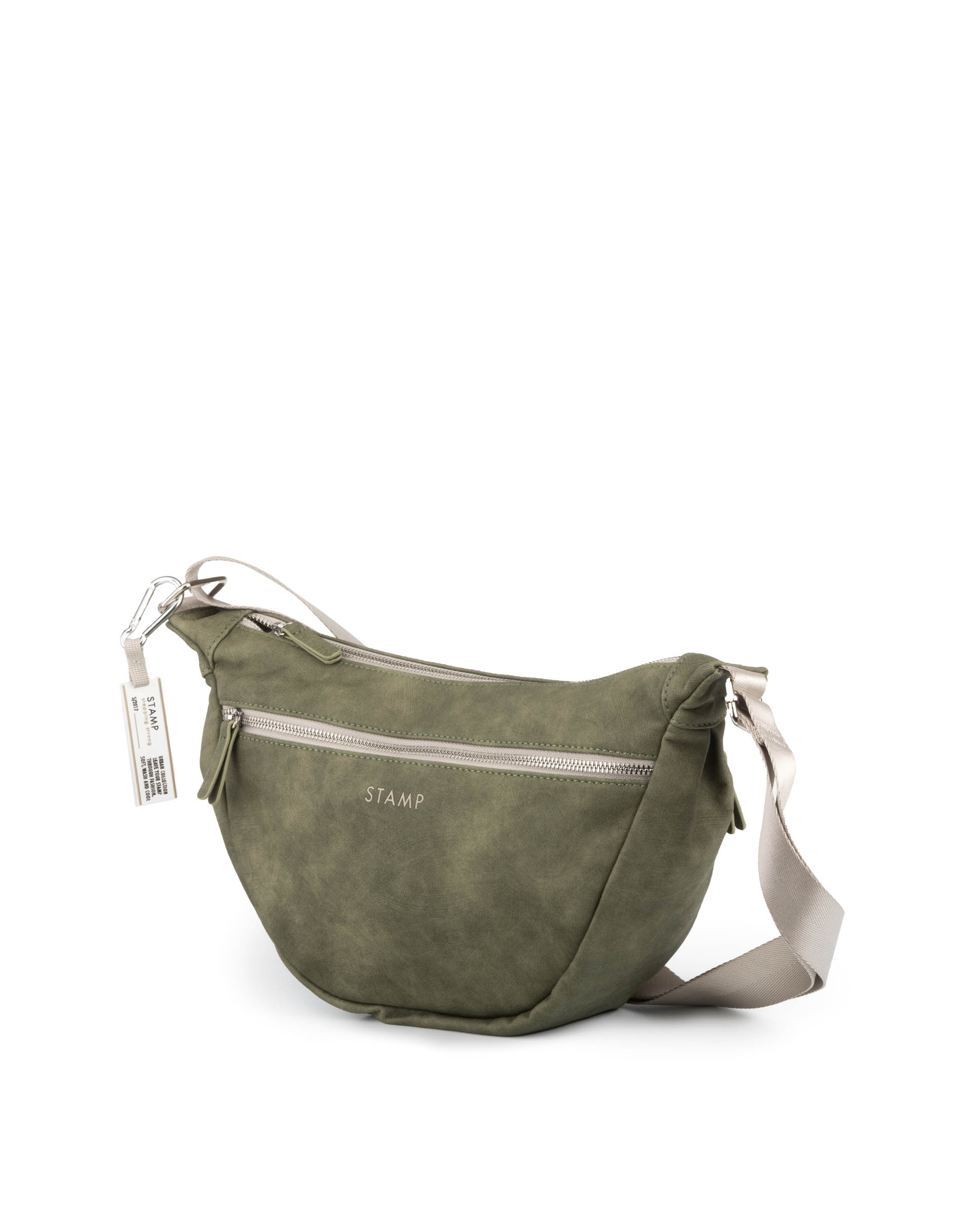 Bolso góndola grande de mujer en ecopiel ST8602 Atik verde kaki