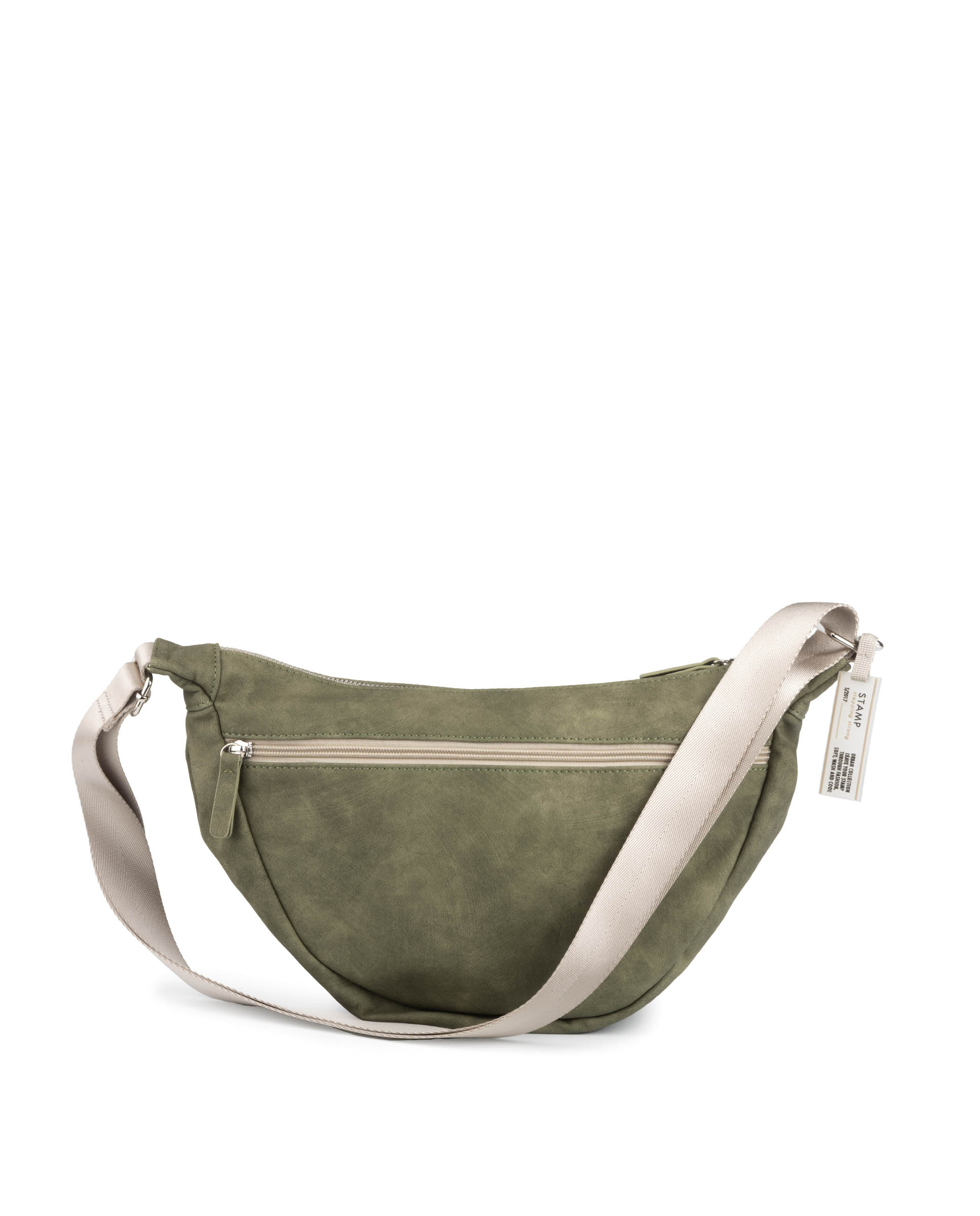 Bolso góndola grande de mujer en ecopiel ST8602 Atik verde kaki - Imagen 3