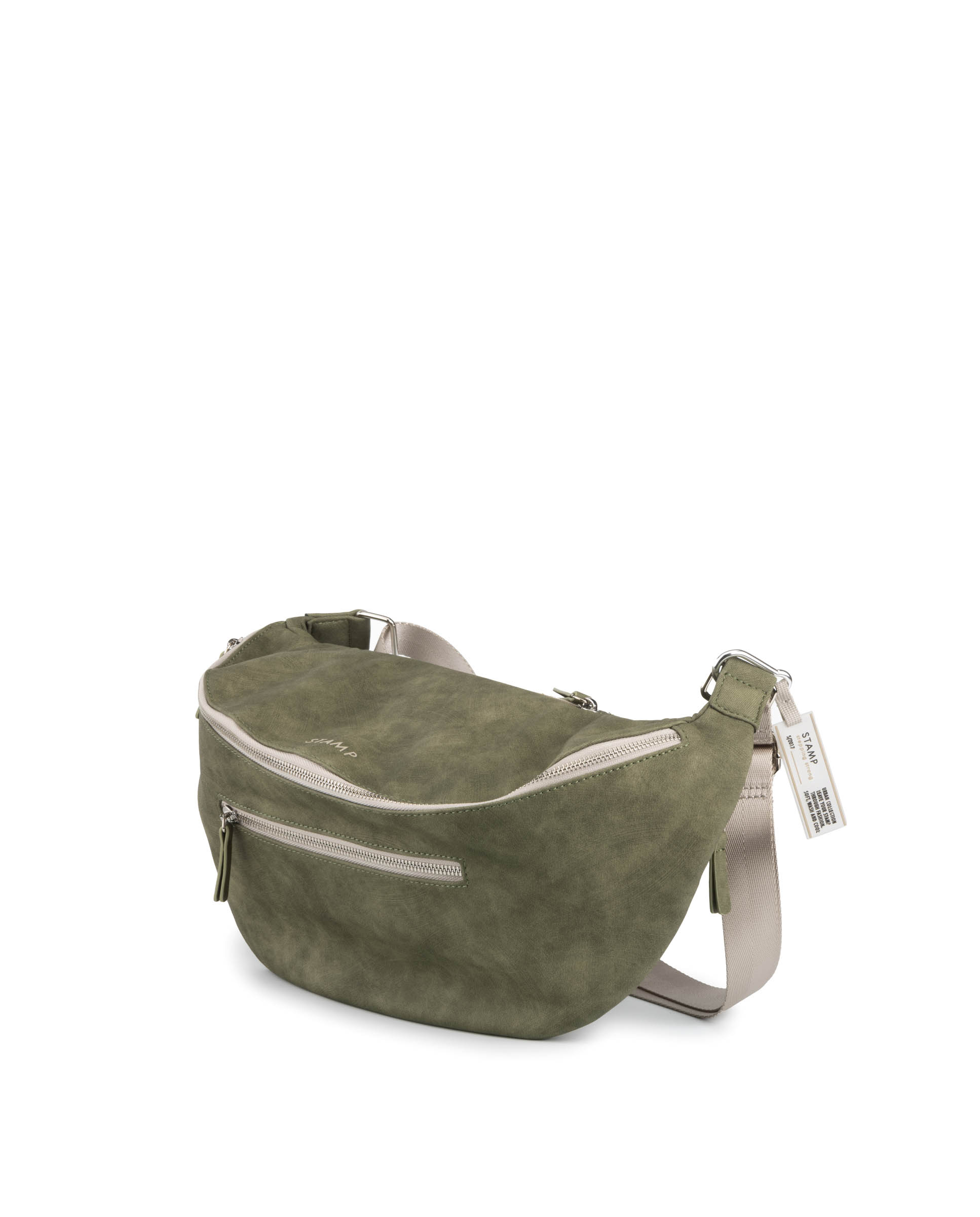 Bolso grande de mujer en ecopiel ST8603 Atik verde kaki