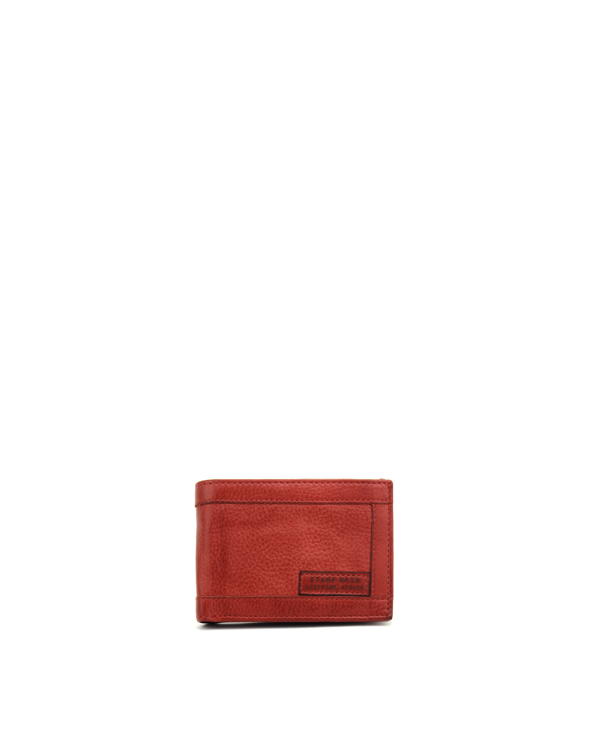 Billetero en piel lavada Arco ST2285 rojo