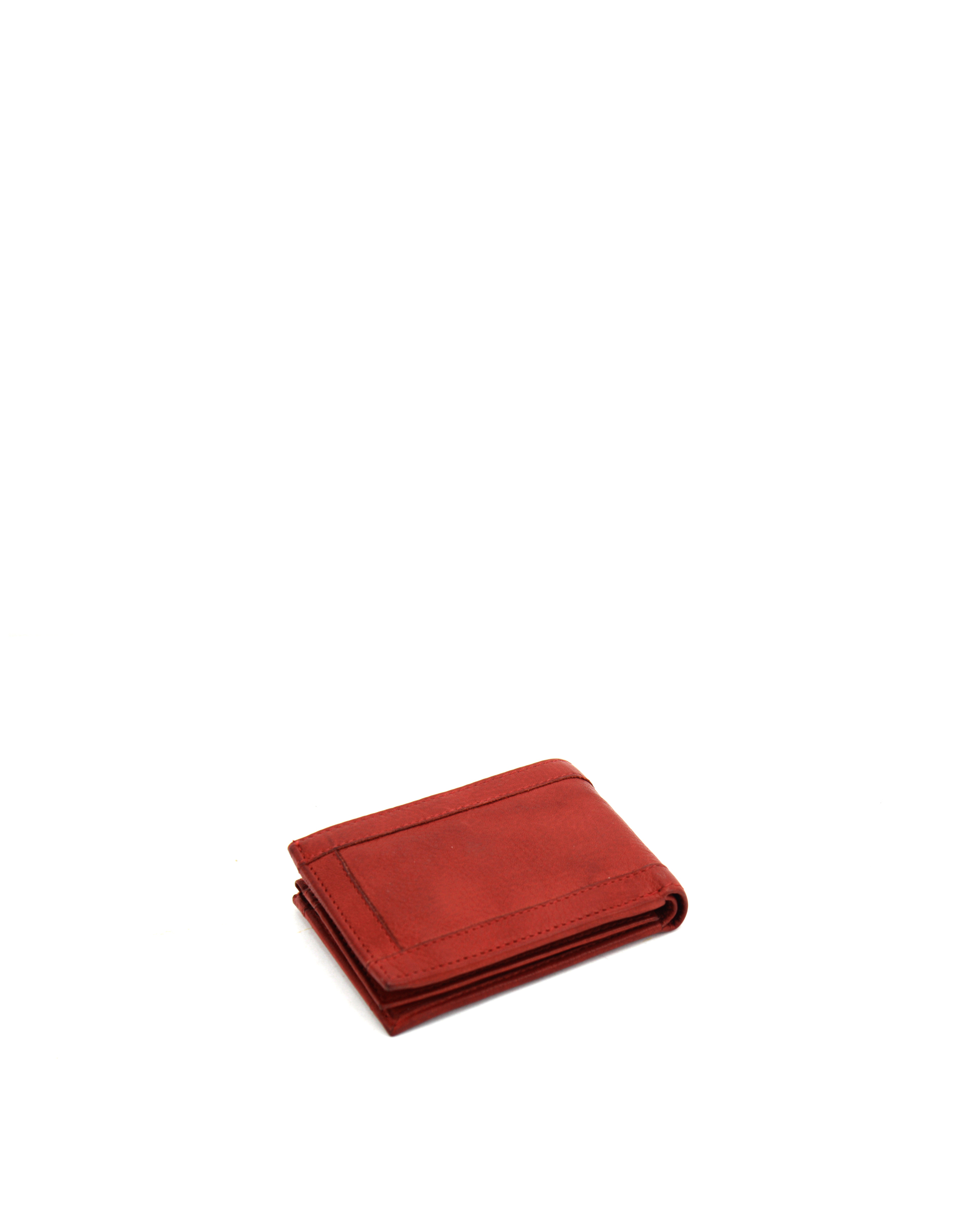 Billetero en piel lavada Arco ST2285 rojo - Imagen 4