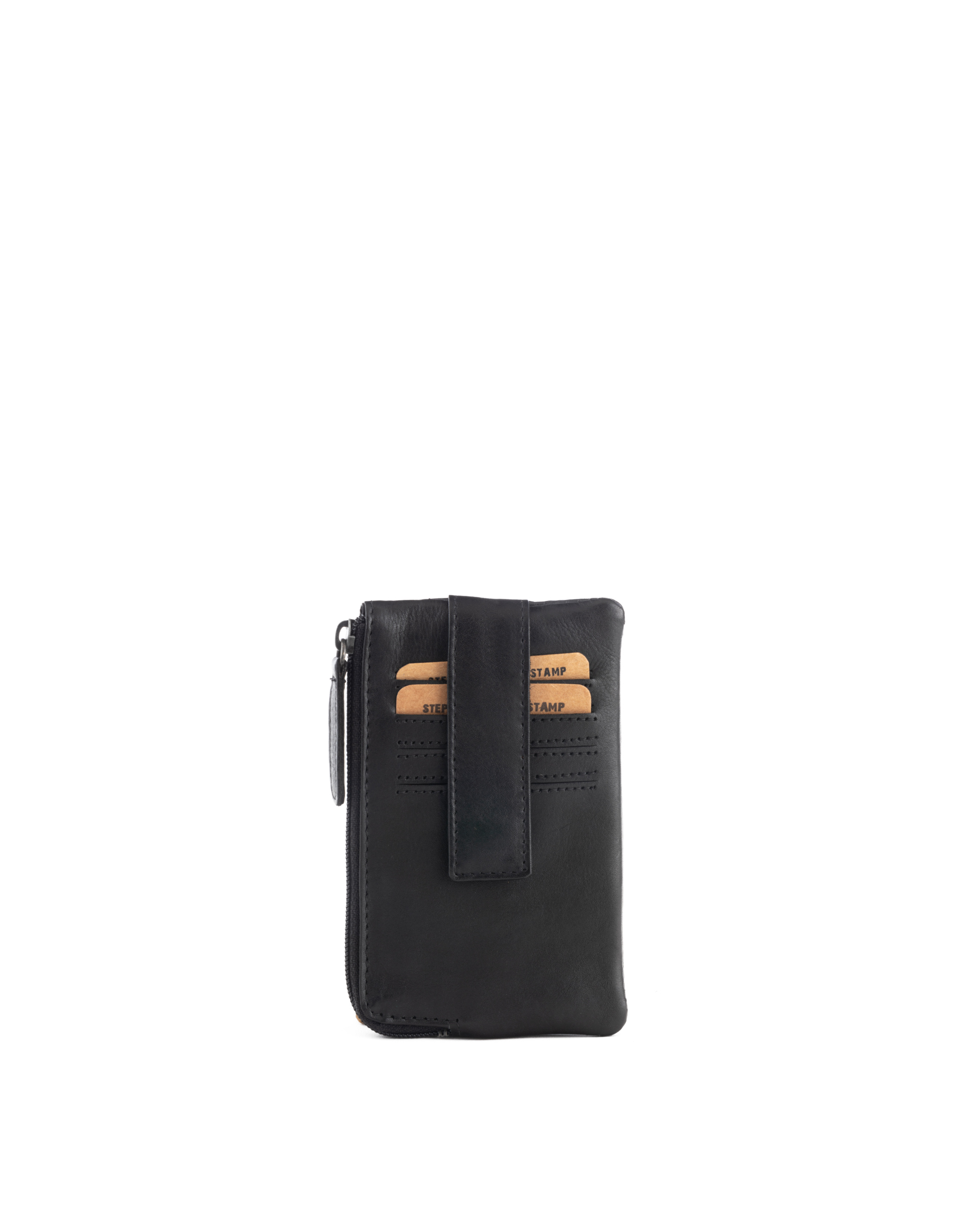 Portamonedas de hombre en piel Nihal ST3501 negro