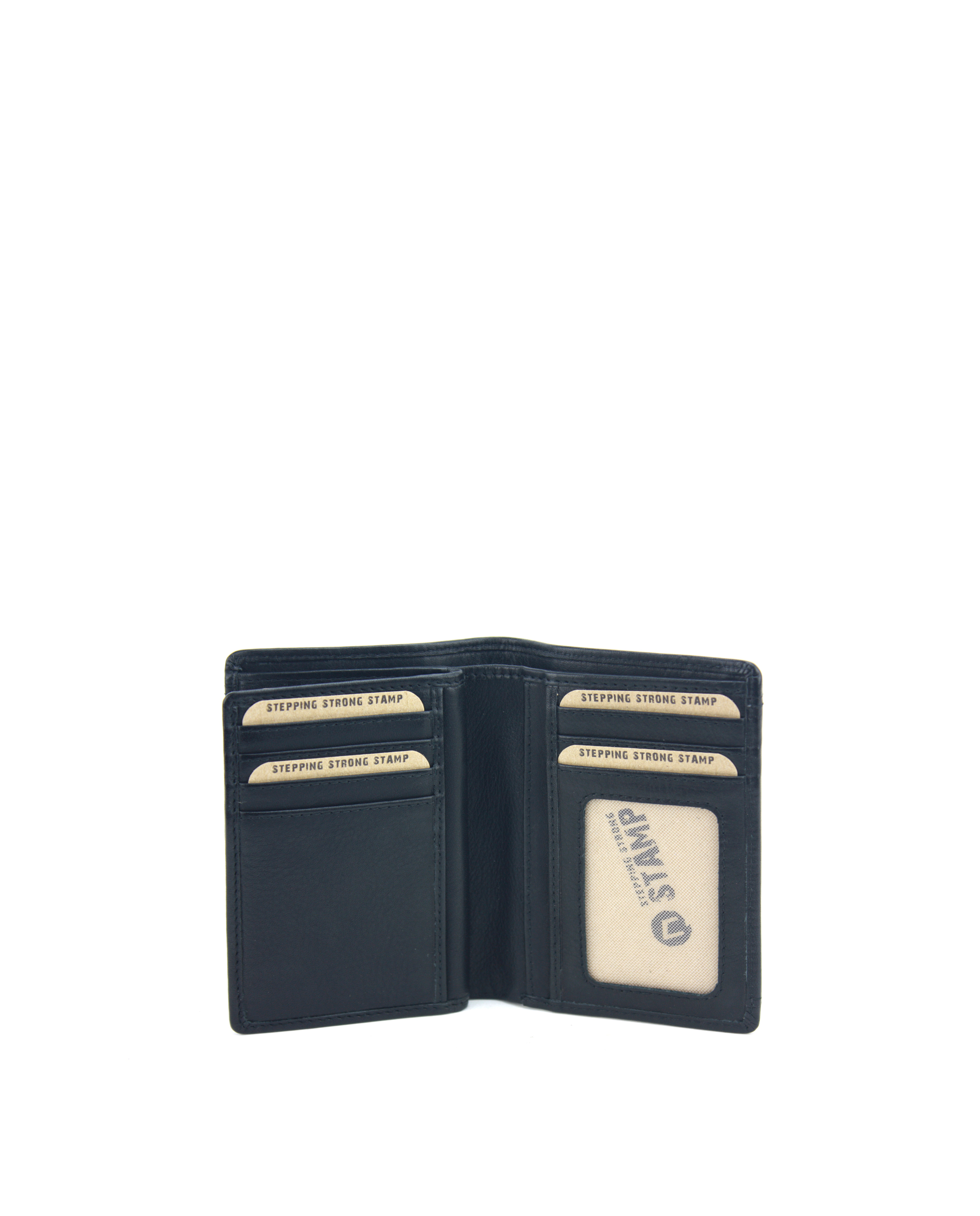 Billetero de hombre en piel lavada Santorini ST27083 negro