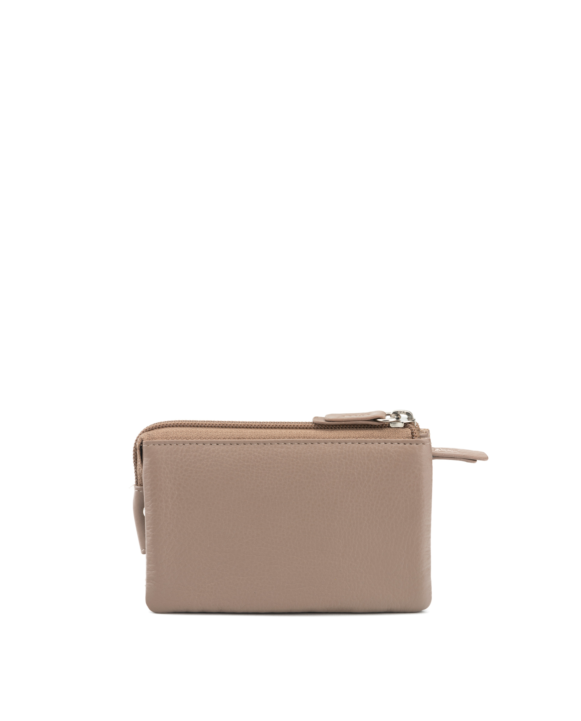 Monedero de mujer ST2523 Carina en piel nappa color taupe