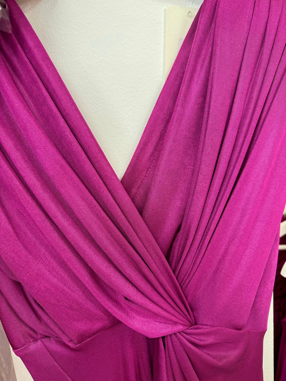 Vestido Borgoña Metalizado