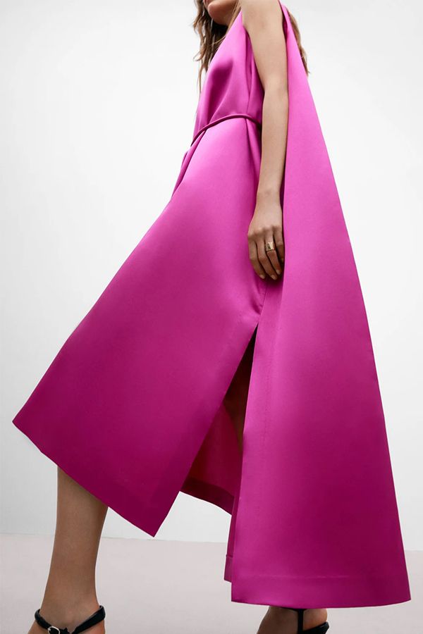 Vestido Linea Evasé Rosa