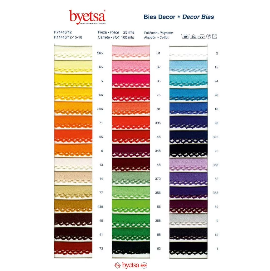 Bies decor 12 mm color 0095