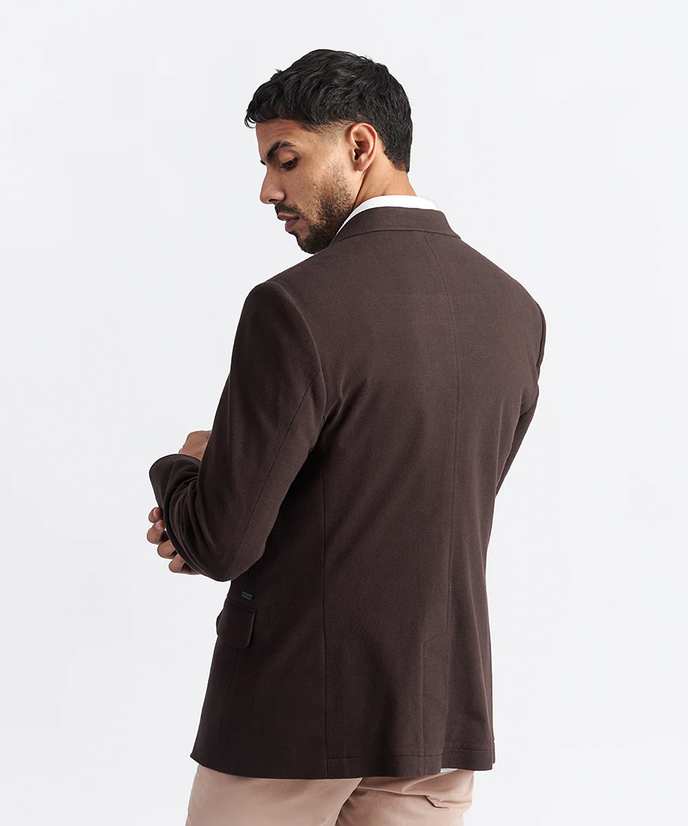 BLAZER PIQUE MARRON PV24