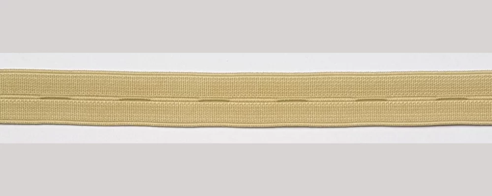 Goma con ojales beige 20 mm