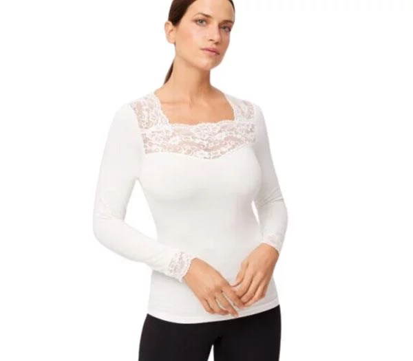 Ysabel Mora Camiseta Térmica mujer encaje talla M 70005 color Marfil